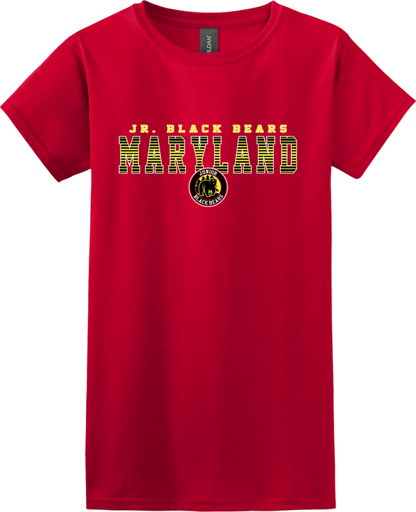 MD Jr. Black Bears Softstyle Ladies' T-Shirt