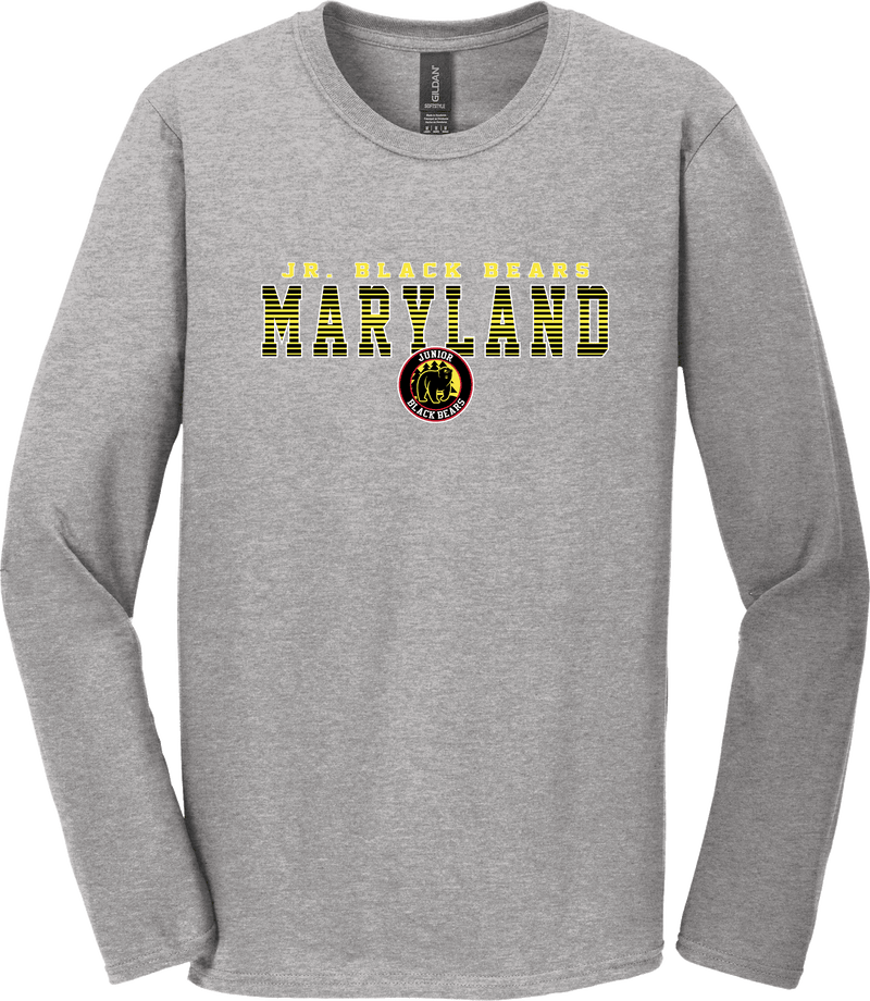 MD Jr. Black Bears Softstyle Long Sleeve T-Shirt