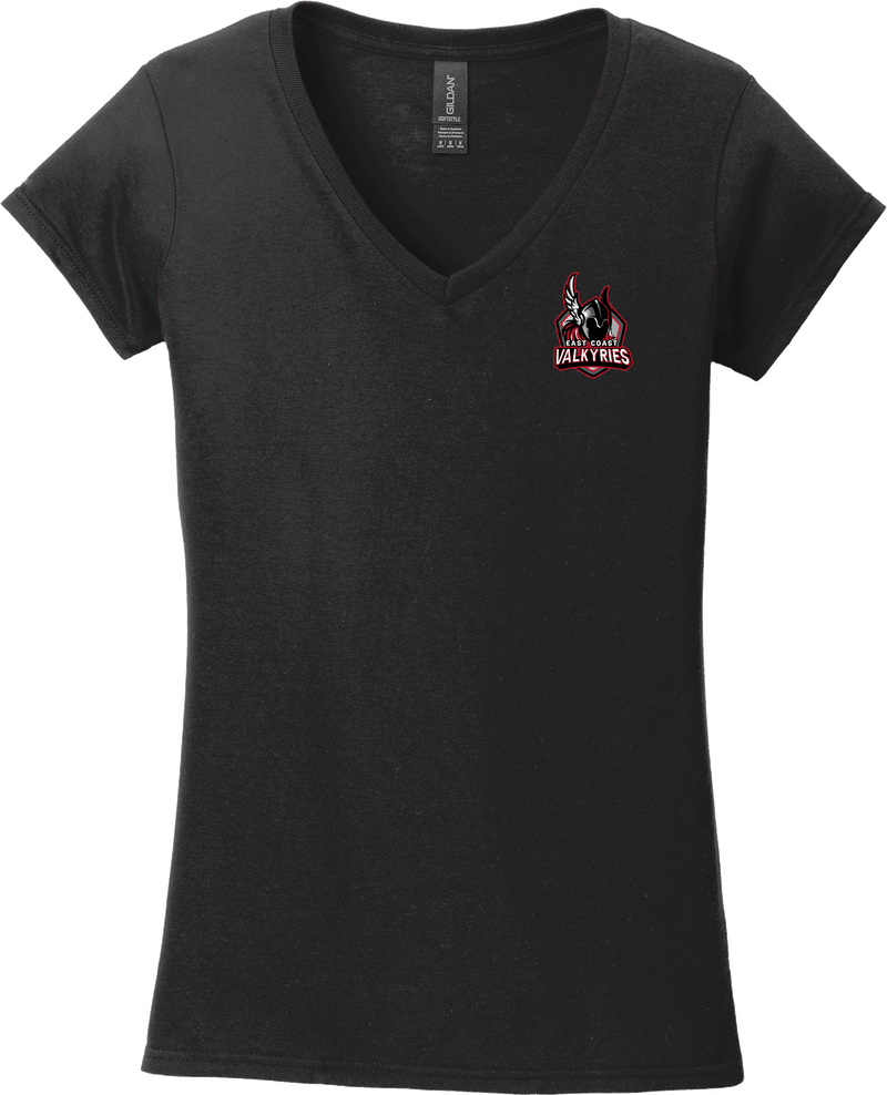 NJ Valkyries Softstyle Ladies Fit V-Neck T-Shirt