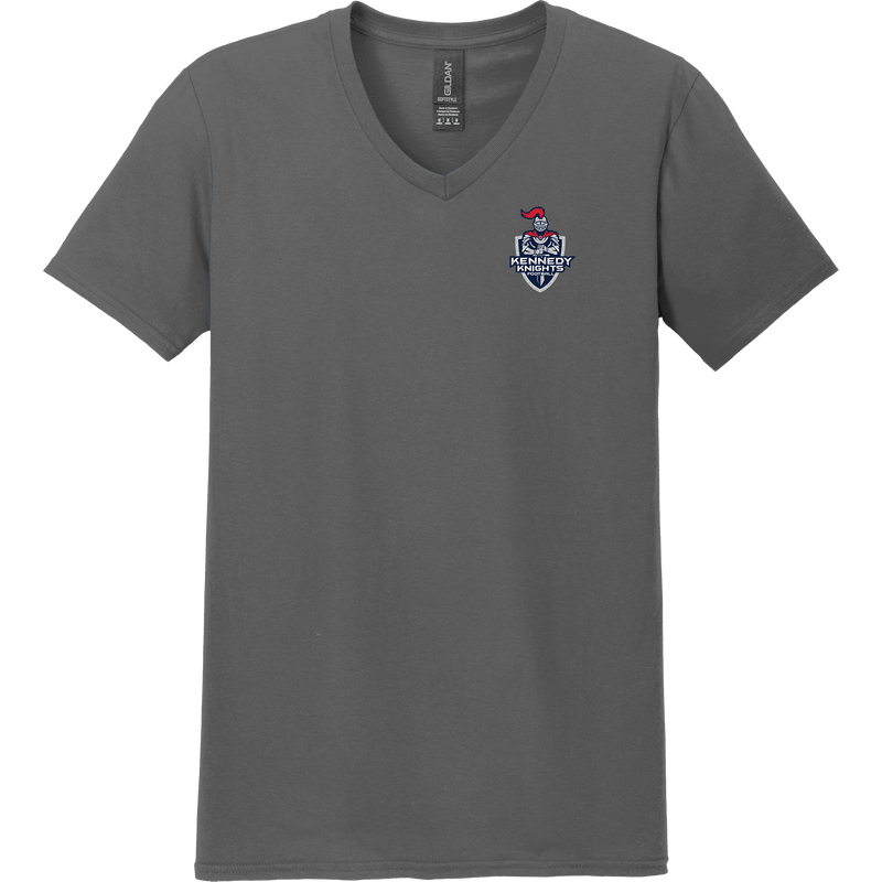 JFK Knights Football Softstyle V-Neck T-Shirt