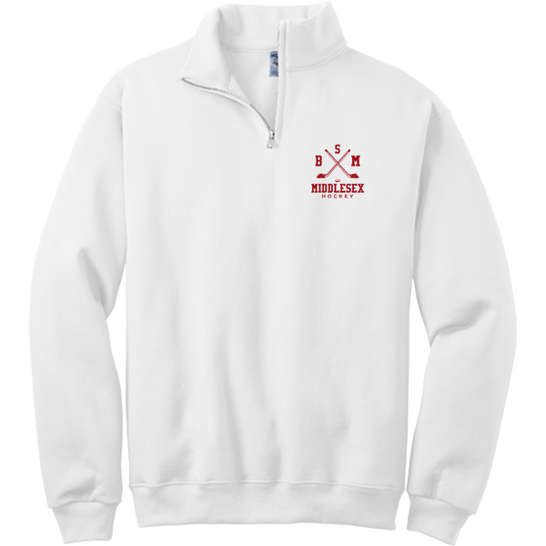 BSM Middlesex NuBlend 1/4-Zip Cadet Collar Sweatshirt