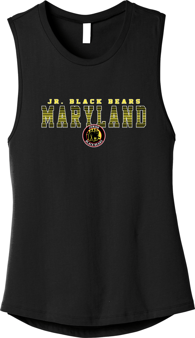 MD Jr. Black Bears Womens Jersey Muscle Tank