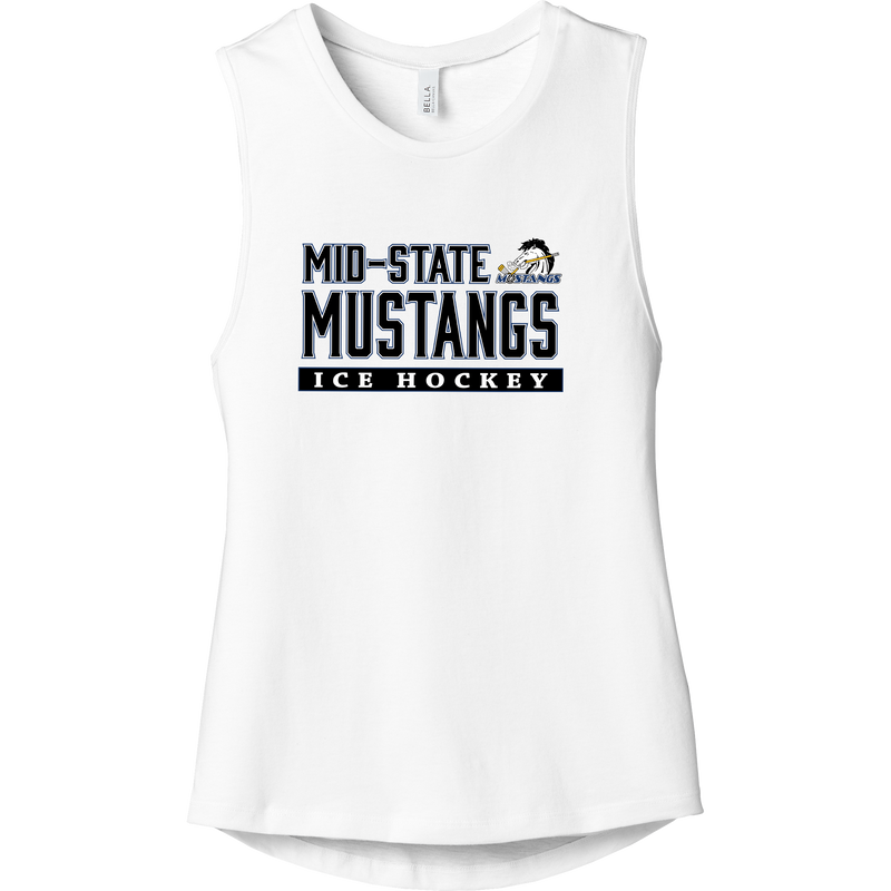 Mid-State Mustangs Womens Jersey Muscle Tank