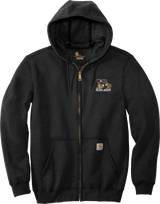 Dupage Black Bears Carhartt Midweight Hooded Zip-Front Sweatshirt