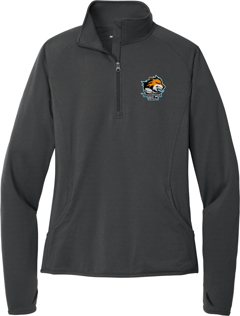 Woodridge Wild Ladies Sport-Wick Stretch 1/4-Zip Pullover