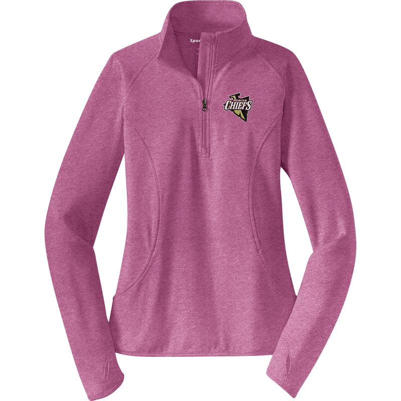 Mercer Chiefs Ladies Sport-Wick Stretch 1/4-Zip Pullover