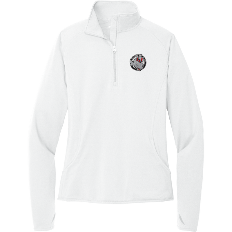 CT Whalers Tier 2 Ladies Sport-Wick Stretch 1/4-Zip Pullover