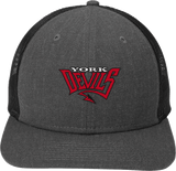 York Devils New Era Snapback Low Profile Trucker Cap