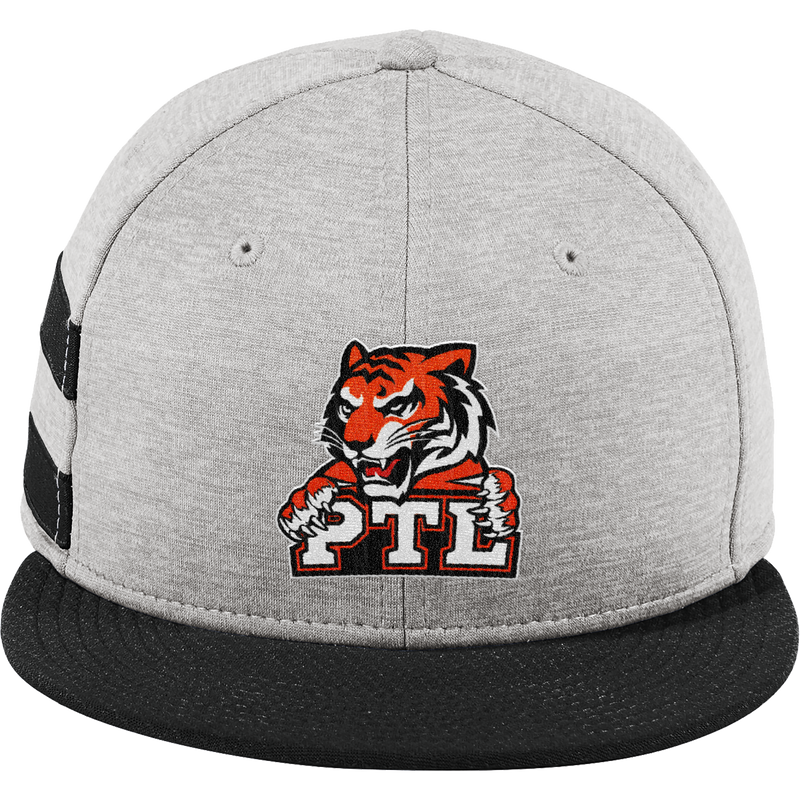 Princeton Tiger Lilies New Era Shadow Heather Striped Flat Bill Snapback Cap