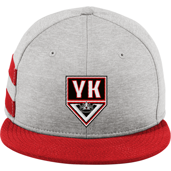 Young Kings New Era Shadow Heather Striped Flat Bill Snapback Cap