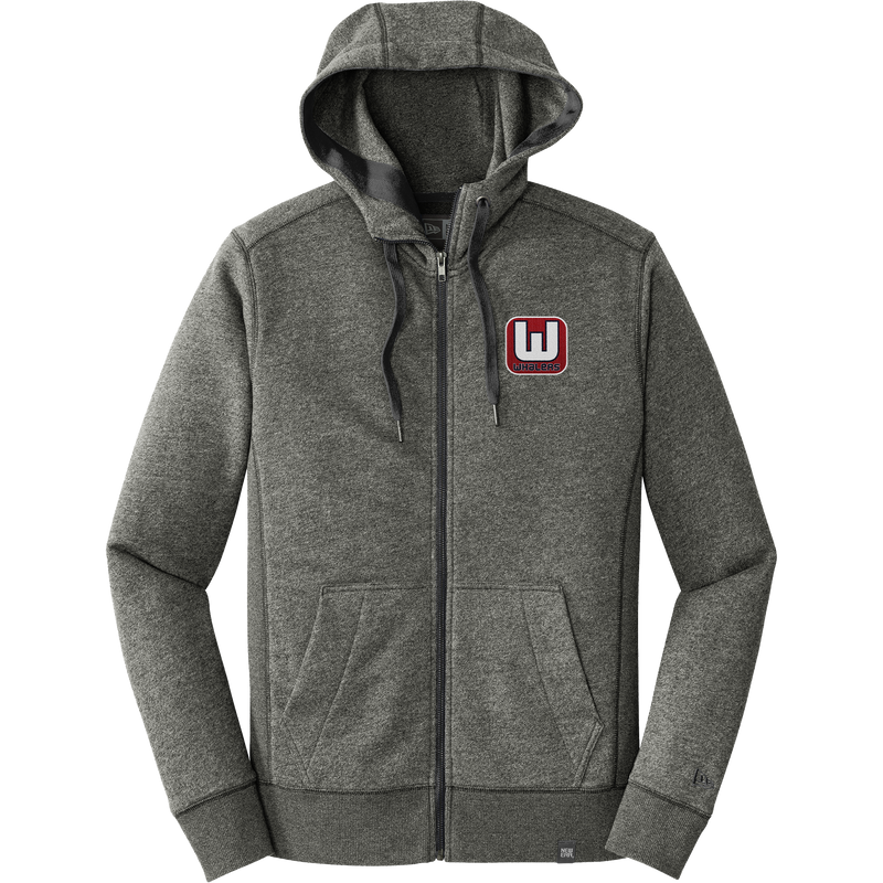 CT Whalers Tier 1 New Era French Terry Full-Zip Hoodie