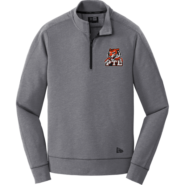 Princeton Tiger Lilies New Era Tri-Blend Fleece 1/4-Zip Pullover