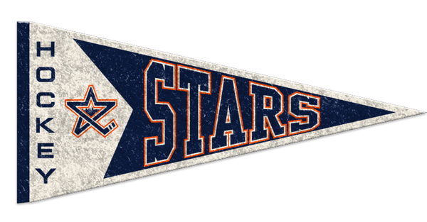 NY Stars Premium Felt Pennant 18" Wide