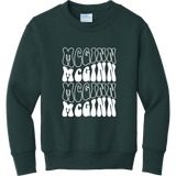 McGinn Youth "Groovy" Core Fleece Crewneck Sweatshirt