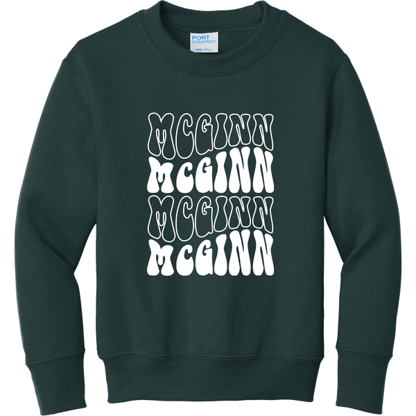 McGinn Youth "Groovy" Core Fleece Crewneck Sweatshirt