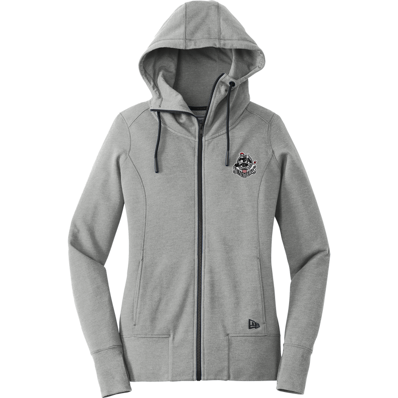 Grundy Senators New Era Ladies Tri-Blend Fleece Full-Zip Hoodie