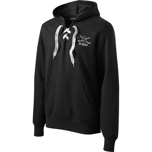 Midd South Hockey Lace Up Pullover Hooded Sweatshirt