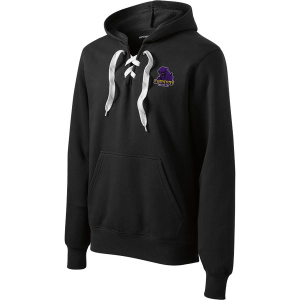 Phantoms Selects Lace Up Pullover Hooded Sweatshirt