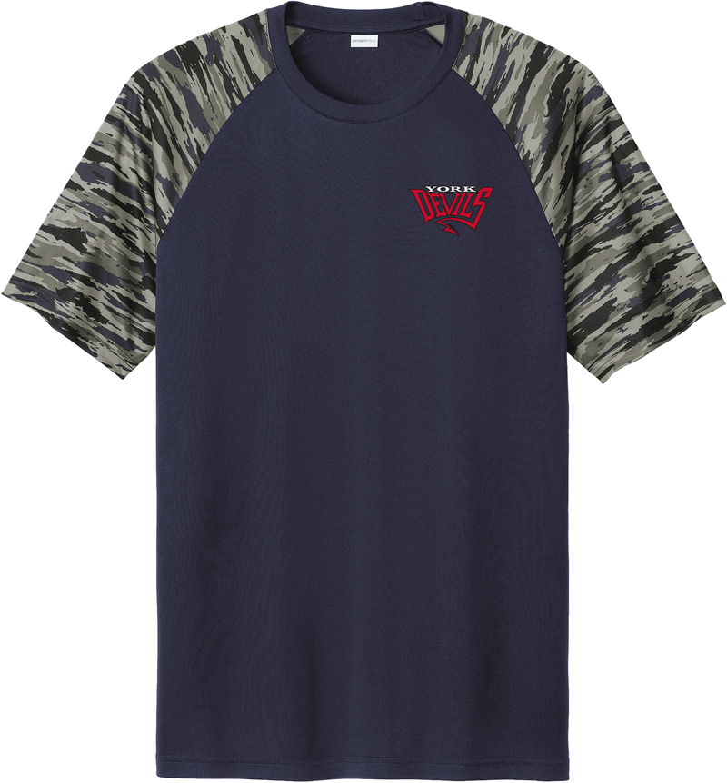 York Devils Drift Camo Colorblock Tee