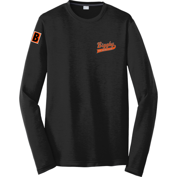 Biggby Coffee AAA Long Sleeve PosiCharge Competitor Cotton Touch Tee