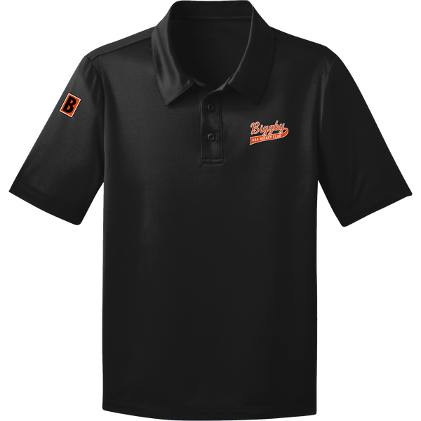 Biggby Coffee AAA Youth Silk Touch Performance Polo