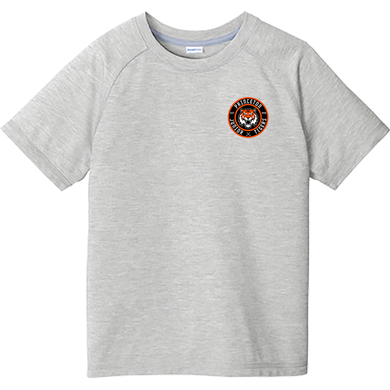 Princeton Jr. Tigers Youth PosiCharge Tri-Blend Wicking Raglan Tee